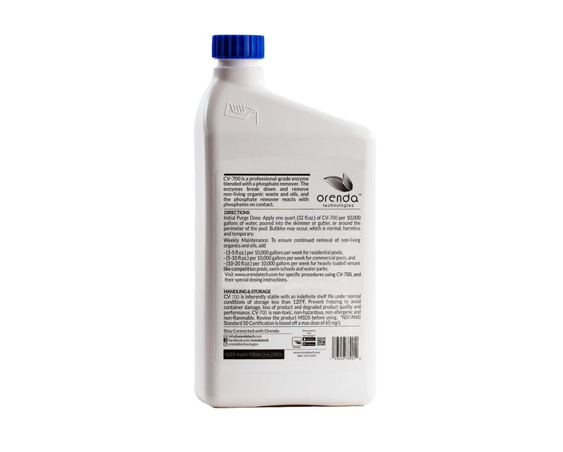 Orenda CV-700-QT. Enzyme Water Cleaner & Phosphate Remover 1-QT. - Image 3